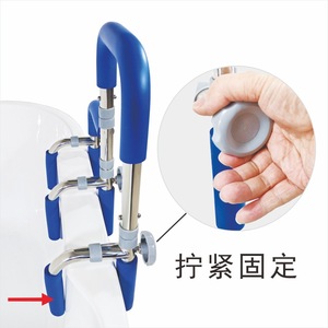 Barres d'appui pour baignoire Sunset Assistant en acier inoxydable 304 antidérapantes pour la sécurité des personnes âgées, installation sans perçage - Product Image 2