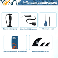 Flypark - Stock d'entrepôt européen en gros - Dropshipping - Planche à pagaie gonflable pour le surf, la pêche et le SUP - Prête à être expédiée
