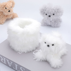 ไหมพรมขนกระต่ายสำหรับงานฝีมือ ทำจากขนแกะคอรัล <span class=keywords><strong>ขาย</strong></span>ดี งานฝีมือทำมือแบบเข้มข้น งานประดิษฐ์ DIY รูปทรง<span class=keywords><strong>ลูก</strong></span><span class=keywords><strong>สุนัข</strong></span> ทำจากไหมพรมขนแกะ - Product Image 4