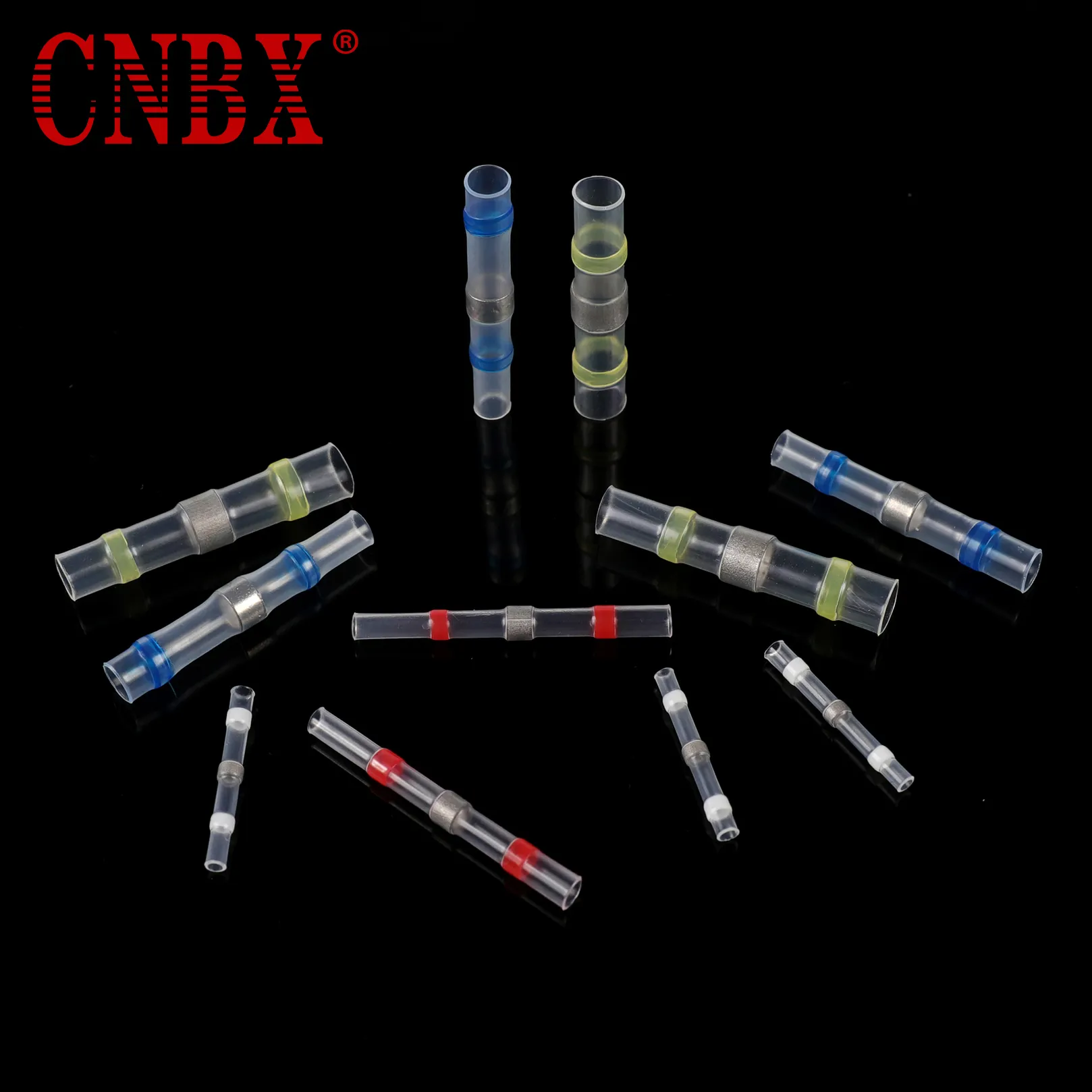 CNBX fabbrica di fornire colorato rosso blu elettrico strizzacervelli di calore di saldatura saldatura a filo connettori