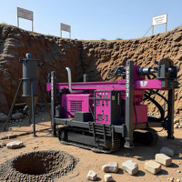 Machine de forage à circulation inversée télécommandée, plateforme de forage hydraulique d'exploration, plateforme de forage RC de 350 m de profondeur à vendre