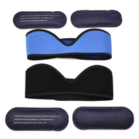Masque de compression réglable en néoprène pour le visage, pour la douleur au menton et la thérapie post-chirurgie dentaire (JME), compresse froide ou chaude, bleu