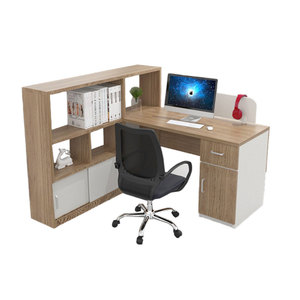 Hiện Đại Văn Phòng Nội Thất Giám Sát Nhân Viên Bàn Tài Chính Phòng Nhân Viên Văn Phòng Bàn Với Tủ Bên - Product Image 5