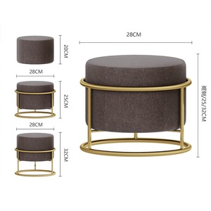 Phân với kim loại braceletesign nhà máy cung cấp bán buôn bền sử dụng ghế Vòng nhung vải phòng khách đồ nội thất hiện đại - Product Image 6