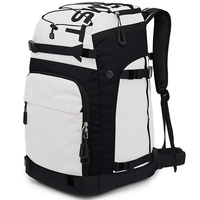 Sac à dos de ski grande capacité, imperméable, sac à bottes de ski 55L, sac à dos de snowboard avec compartiment pour casque, sac de transport pour équipement de ski d'extérieur