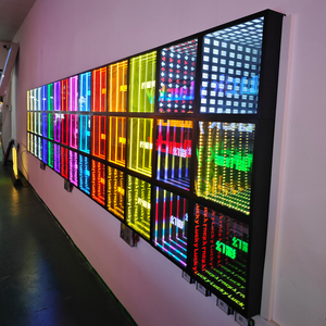 Multy CAMBIO DE Color Infinity <span class=keywords><strong>Abyss</strong></span> espejo LED decoración luminosa caja de luz lámpara de noche 3D caja de luz Digital señalización escenario de baile - Product Image 4