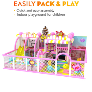 OEM Mini sân chơi trong nhà cho trẻ em, mềm chơi trò chơi không gian nhỏ trung tâm mua sắm trẻ em leo núi trượt trong nhà-sân chơi-thiết bị - Product Image 2