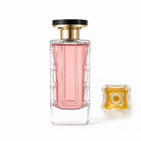 Botol Semprot Parfum Kosong 80ml Berkualitas Tinggi dengan Logo Kustom, Kotak Kemasan, Botol Semprot Parfum Kaca Persegi dengan Tutup Logam