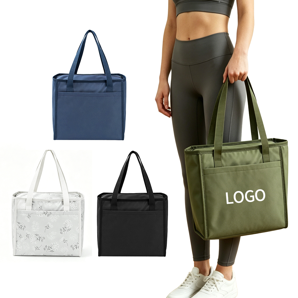 Polyester Oxford Cooler Lunch Bag PEVA Lining