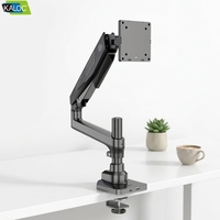 Support de moniteur Kaloc Rgb Shining avec 5 réglages de couleur pour bureau, support de moniteur Vesa réglable pour écran unique de 17 à 42 pouces