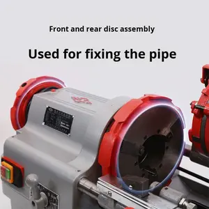 เครื่องเกลียวท่ออัตโนมัติขนาดเล็ก <span class=keywords><strong>HuGong</strong></span> Z1T-N50 220V สำหรับท่อสแตนเลสขนาด 2 และ 3 นิ้ว - Product Image 2