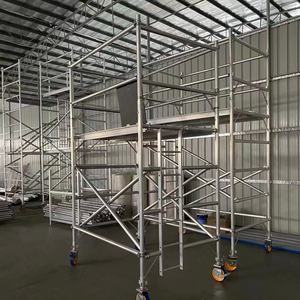 หอคอยอลูมิเนียมแนวตั้ง6เมตร15เมตรเคลื่อนย้ายได้หอคอยอลูมิเนียมนั่งร้านและ aimes de aluminio de construcao - Product Image 1