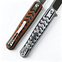 Nouveauté : couteau pliant Tanto en acier D2, manche G10, finition satinée, outil EDC pour le camping, la pêche, la survie, cadeau