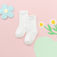Chaussettes bébé automne-hiver 0-3 mois antidérapantes, chaussettes mi-hautes à motif dessin animé