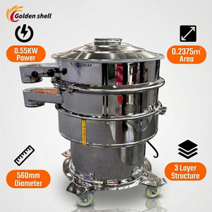 Tamiz Industrial <span class=keywords><strong>para</strong></span> Harina, Tamiz Eléctrico Vibratorio, Máquina Tamizadora de Polvo, Tamiz Vibratorio Redondo <span class=keywords><strong>para</strong></span> Harina de <span class=keywords><strong>Cereales</strong></span> y Yuca - Product Image 2