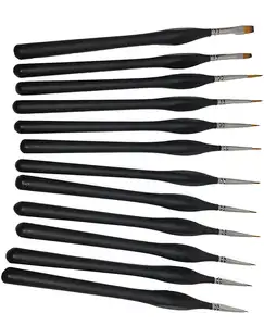 Bview Art 2023 Best Selling Reasonable Price 12PCS Detail Drawing Brush For Acrylic Watercolor Oil Gouache Painting