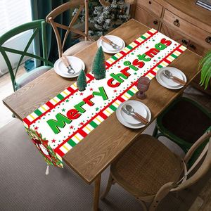 Double Layer Retro Snowman <b>Table</b> Runner Home Tablecloth <b>Decorations</b> Linen/Polyester Fabric Durable Digital Printing for <b>Party</b> - Product Image 6