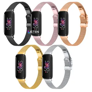 Listens mart New Design Edelstahl Milan ese Loop Strap für Fitbit Inspire 3 inspire3 Milan ese Turtle Buckle Uhren armband