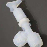 Vanne à aiguille MSK PFA/PTFE haute pureté avec taille personnalisée pour applications semi-conductrices