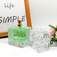 Flacon de parfum de luxe personnalisé OEM ODM en verre mat avec capuchon à sertir, vaporisateur 30ml 50ml, vente en gros