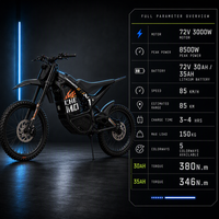 Cheerdmoto Trustworthy Adult Off Road Electric Motorbike 30Ah Lithium Battery 85kmh Max Speed for Outdoor Sport Event