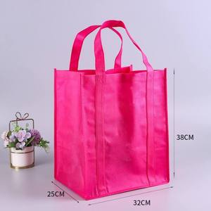 Sacs non tissés publicitaires personnalisés en stock, vente en gros directe d'usine, sacs à main 3D épais grande capacité avec logo personnalisé - Product Image 1