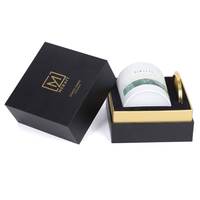 Caja de Regalo Rígida de Lujo de Dos Piezas con Tapa para Velas Aromáticas Cuadradas