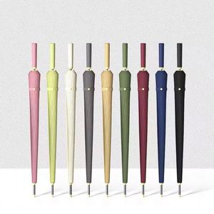 24K Golf <b>Extra</b>-<b>Large</b> Straight Handle Classic Anti-Storm Business With Logo <b>Printing</b> Umbrella High Quality - Product Image 6