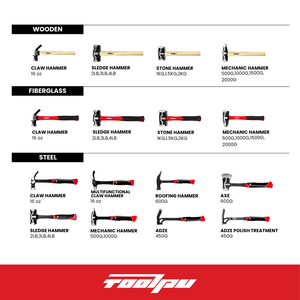 Marteau à griffes forgé rouge et noir innovant - Conception transformable multi-usage, manche en acier, 16 oz, marteau à clous pour toiture DIY - Product Image 5