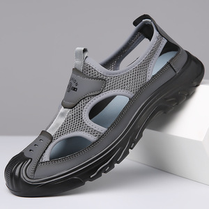 Men's Summer Open <b>Toe</b> Sandals Lightweight Cushioning Arch <b>Support</b> Waterproof Breathable Outdoor Walking Shoes - Product Image 3