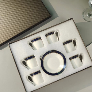 Juego de 6 Tazas de Porcelana Fina Estilo Nórdico con Caja de Regalo - Product Image 1