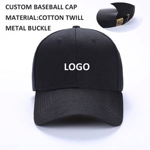 Gorras de Béisbol Bordadas Personalizadas al por Mayor, Gorra Deportiva Unisex de Algodón para Exteriores, Gorra de Béisbol de 6 Paneles - Product Image 1