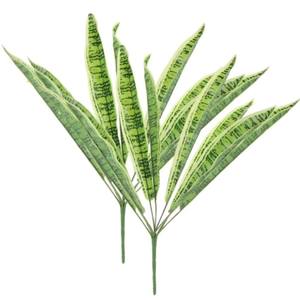 Tigre Artificial Piraña <span class=keywords><strong>Sansevieria</strong></span> Bonsai Plantas Serpiente Planta Película <span class=keywords><strong>Hoja</strong></span> para jardín Verde y Oro Porche Maceta Decoración <span class=keywords><strong>de</strong></span> fiesta - Product Image 6