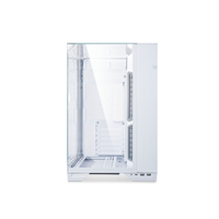 Nouveau boîtier d'ordinateur pleine tour LIAN LI O11 VISION boîtier noir et blanc et argent boîtier PC de jeu pleine tour