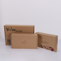 Emballage logistique de logo imprimé bleu personnalisé Boîte en carton ondulé pour le commerce électronique