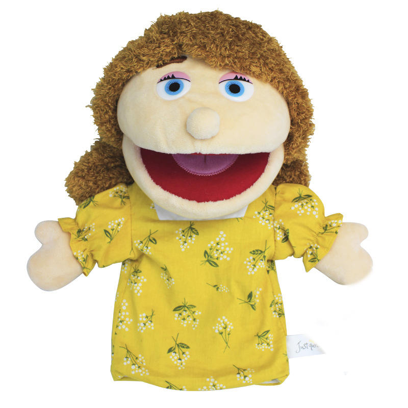 Half-length mother hand puppet