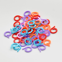 En gros 1000pcs Coloré En Plastique Tricot Point Marqueurs Crochet Anneau De Verrouillage Accessoire De Couture