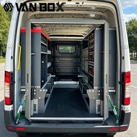 Système de bureau mobile pour véhicule utilitaire, module d'espace de travail portable pour les entreprises en extérieur et les véhicules de service sur le terrain