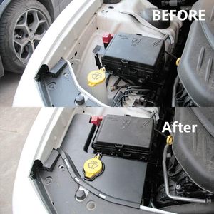 Couvercle anti-poussière noir pour radiateur de moteur, capuchon décoratif pour Dodge Charger 2016 – 2021, matériau ABS, protège la peinture de la voiture - Product Image 2