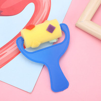 Stock poignée en plastique grande fronde décalcomanies éponge rouleau timbre 4 pièces ensemble grande fronde décalcomanies éponge brosse Art fournitures