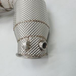 2023+ Left-hand Drive Downpipe for BMW G05 G06 G07 Exhaust Downpipe 304 Stainless Steel Straight Header for X5 X6 X7 M60i - Product Image 5