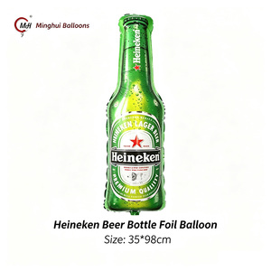 Ballons en <span class=keywords><strong>aluminium</strong></span> en forme de bouteille de bière et de chopes à bière, ensemble Corona <span class=keywords><strong>Heineken</strong></span> PACENA, ballons en Mylar pour anniversaire d'homme, enterrement de vie de garçon - Product Image 4
