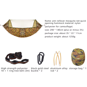 Amaca portatile a doppia maglia con Design moderno letto oscillante esterno con zanzariera per uso mobiliare - Product Image 3