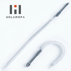 Cepillo de Limpieza Flexible HOLAMOPA para Orificios de Drenaje de Refrigeradores y Mangueras de Lavadoras con Cable Largo y Mango Gris - Product Image 1