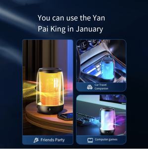 Haut-parleur domestique sans fil de haute qualité sonore éclairage LED RVB avec caisson de basses en surpoids pour <span class=keywords><strong>voiture</strong></span> et ordinateur petites Boomboxes - Product Image 4