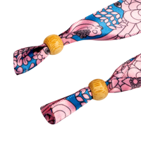 Bracelet personnalisé RFID NFC 13,56 MHz 213 pour événements et festivals, en ruban de tissu satiné, impression pour fêtes et concerts