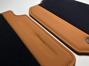 Tapis de voiture de luxe en cuir imperméable de haute qualité, couvrant entièrement l'espace, pour hommes et femmes, 4 pièces, compatibles avec 99% des voitures - Product Image 4