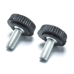 Vis à poignée circulaire noires pour l'ancrage de panneaux décoratifs via des points de connexion filetés - Product Image 4