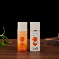 Flacon pompe airless ovale en plastique PP de luxe, couleur personnalisable, pour essence, lotion, crème, avec impression sérigraphique, vente en gros
