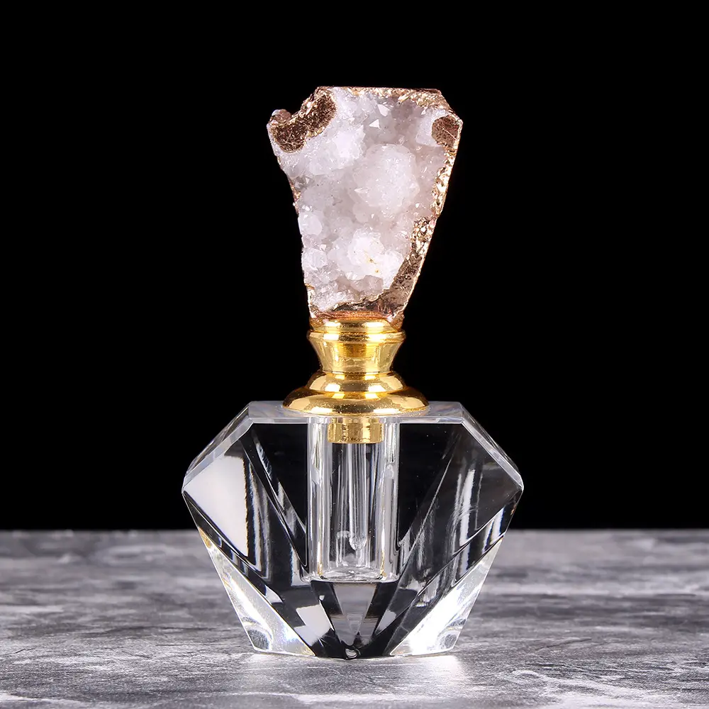 Profesyonel tedarikçisi toptan 3ml küçük kapasiteli kristal Agarwood uçucu yağ Mini kristal parfüm şişesi